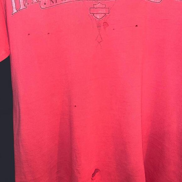 Vintage authentic harley davidson red t-shirt - Picture 3 of 5